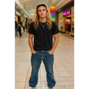 Vintage Y2K PNB Nation Medium Wash Denim Size 38x33